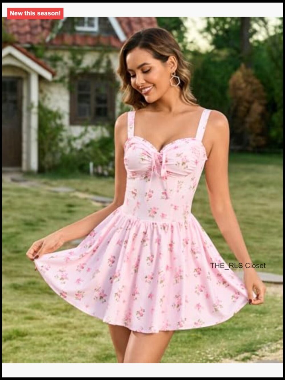 Flowy A-Line Sweetheart Corset Mini Dress Summer Graduation - Picture 3 of 7